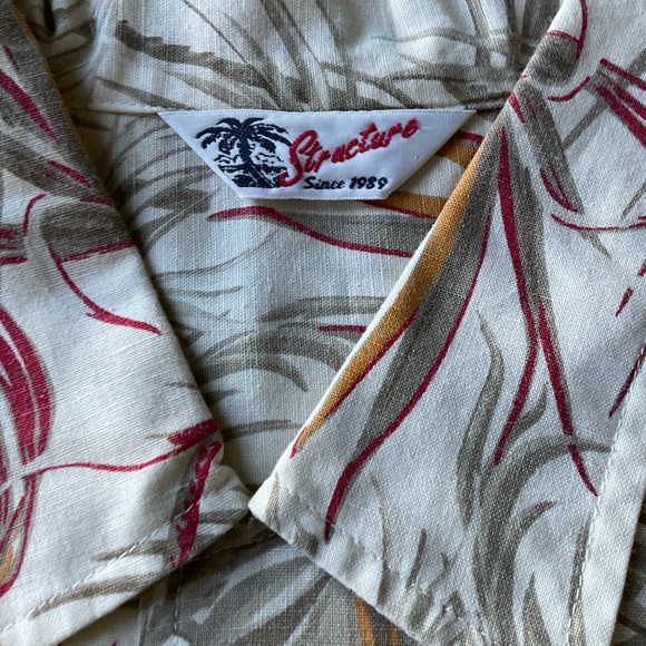 Structure Hawaiian short sleeve shirt Vintage - Picture 8 of 11